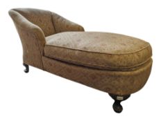 HOWARD & SONS MANNER 19TH CENTURY VICTORIAN CHAISE LONGUE / DAY BED