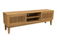 CONTEMPORARY DESIGNER OAK TV UNIT