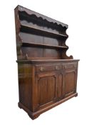 GEORGE III 19TH CENTURY REVIVAL IPSWICH OAK WELSH DRESSER