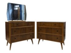 AUSTINSUITE - MID CENTURY CHEST OF DRAWERS & DRESSING TABLE