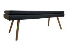 CONTEMPORARY DESIGNER UPHOLSTERED OTTOMAN BENCH