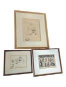 AFTER LOUIS WAIN (1860 - 1939) - THREE 20TH CENTURY ANTHROPOMORPHIC CAT PRINTS