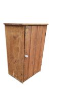 19TH CENTURY VICTORIAN PEDESTAL PINE CABINET / CUPBOARD