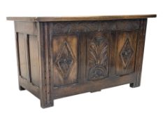 JACOBEAN 17TH CENTURY REVIVAL OAK BLANKET BOX / COFFER