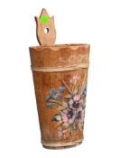 VINTAGE 20TH CENTURY FOLK ART PINE UMBRELLA STAND