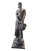 AFTER A. J. SCOTTE - FRENCH 19TH CENTURY SPELTER FIGURE 'LES VENDANGES'