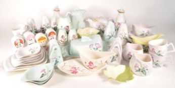CARLTON WARE - LARGE COLLECTION OF POTTERY TEA SERVICE PIECES