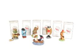 WADE - SIX 21ST CENTURY WIND IN THE WILLOWS CERAMIC FIGURES