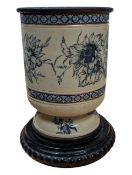 19TH CENTURY VICTORIAN BLUE & WHITE CHINA PLANTER