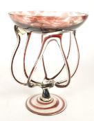 JOZEFINA KROSNO, POLAND - MODERN JELLYFISH CENTREPIECE BOWL