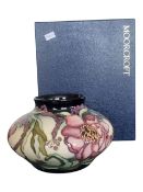 MOORCROFT - 2002 STUDIO POTTERY LIMITED EDITION SQUAT VASE