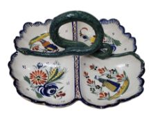 HENRIOT QUIMPER - 1970S VINTAGE FRENCH SERVING PLATE