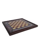 EARLY 20TH CENTURY REVERSIBLE CHESS BOARD