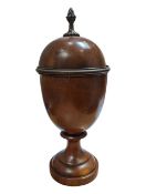 EARLY 20TH CENTURY TURNED WALNUT URN