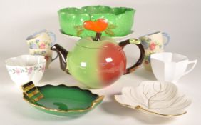 COLLECTION OF EARLY TO MID CENTURY PORCELAIN AND CERAMIC WARES