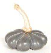 20TH CENTURY CARVED SOAPSTONE PUMPKIN