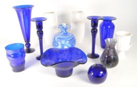BRISTOL BLUE GLASS, CAITHNESS, LAFIORE AND OTHER GLASS ITEMS