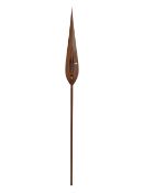 20TH CENTURY AFRICAN TRIBAL CEREMONIAL HARDWOOD PADDLE / SPEAR
