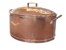 LARGE EARLY 20TH CENTURY COPPER LIDDED STEAMER