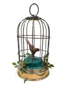VINTAGE 1960S NOVELTY MUSICAL BIRDCAGE
