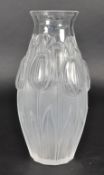 LALIQUE - 20TH CENTURY FRENCH TULIP GLASS VASE