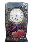 MOORCROFT - 20TH CENTURY STUDIO POTTERY MANTEL CLOCK