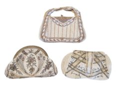 THREE VINTAGE EMBROIDERED PURSES