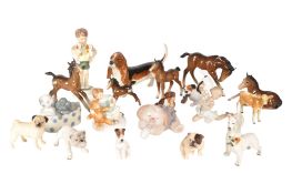 COLLECTION OF ENGLISH & CONTINENTAL PORCELAIN FIGURINES