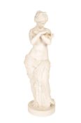 LATE 19TH CENTURY MINTON PARIANWARE FIGURE OF NYMPH