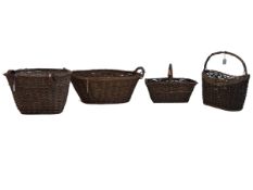 COLLECTION OF VINTAGE WICKER BASKETS