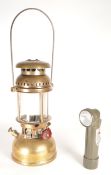 MID CENTURY SWEDISH OPTIMUS 1200 BRASS PRESSURE LAMP