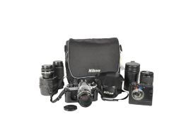 NIKON - VINTAGE FM2 SLR CAMERA & EQUIPMENT