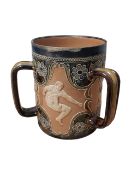 ELEANOR TOSEN FOR DOULTON LAMBETH - LATE 19TH CENTURY LOVING CUP