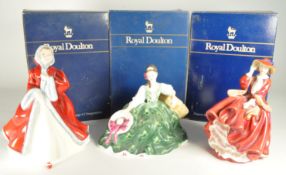 ROYAL DOULTON - COLLECTION OF THREE 20TH CENTURY CHINA LADIES