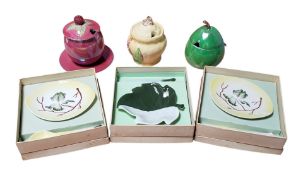CARLTON WARE - COLLECTION OF MID CENTURY NOVELTY POTS AND DISHES