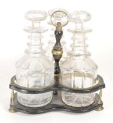 19TH CENTURY VICTORIAN GLASS DECANTER SET