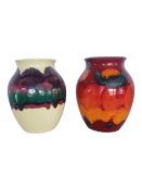 POOLE POTTERY - TWO 20TH CENTURY CERAMIC BALUSTER VASES