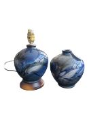 COBRIDGE - TWO LATE 20TH CENTURY STONEWARE POTTERY PIECES