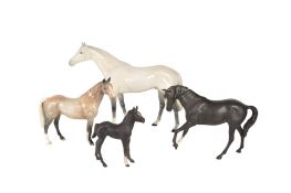 COLLECTION OF 4 BESWICK HORSES