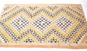 20TH CENTURY VINTAGE INDIAN PATCHWORK EMBROIDERED QUILT