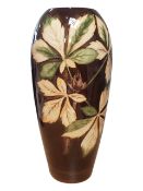 MOORCROFT - 1986 CHESTNUT DESIGN CERAMIC POTTERY VASE