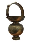20TH CENTURY INDIAN BRASS KAMANDALU WATER POT