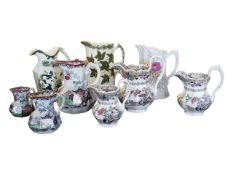 COLLECTION OF 19TH & 20TH CENTURY CERAMIC JUGS