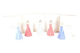 ROYAL DOULTON - FIVE 21ST CENTURY SIGNS OF THE ZODIAC CHINA FIGURES