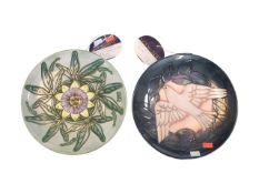 MOORCROFT - TWO LATE 20TH CENTURY CERAMIC COLLECTOR'S YEAR PLATES