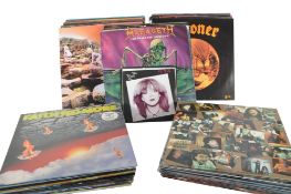 COLLECTION OF LATE 20TH CENTURY ROCK AND METAL LP VINYL RECORDS