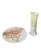 COBRIDGE - TWO 21ST CENTURY STONEWARE POTTERY PIECES