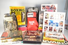 COLLECTION OF LATE 20TH CENTURY BOXING RELATED BOOKS AND MEMORABILIA