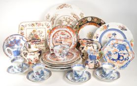 COLLECTION OF LATE 19TH / EARLY 20TH CENTURY IRONSTONE CHINA