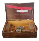 20TH CENTURY VINTAGE WOODEN CASED FLOW METER